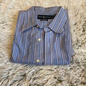 Blue Ralph Lauren custom fit button down.  Great condition!